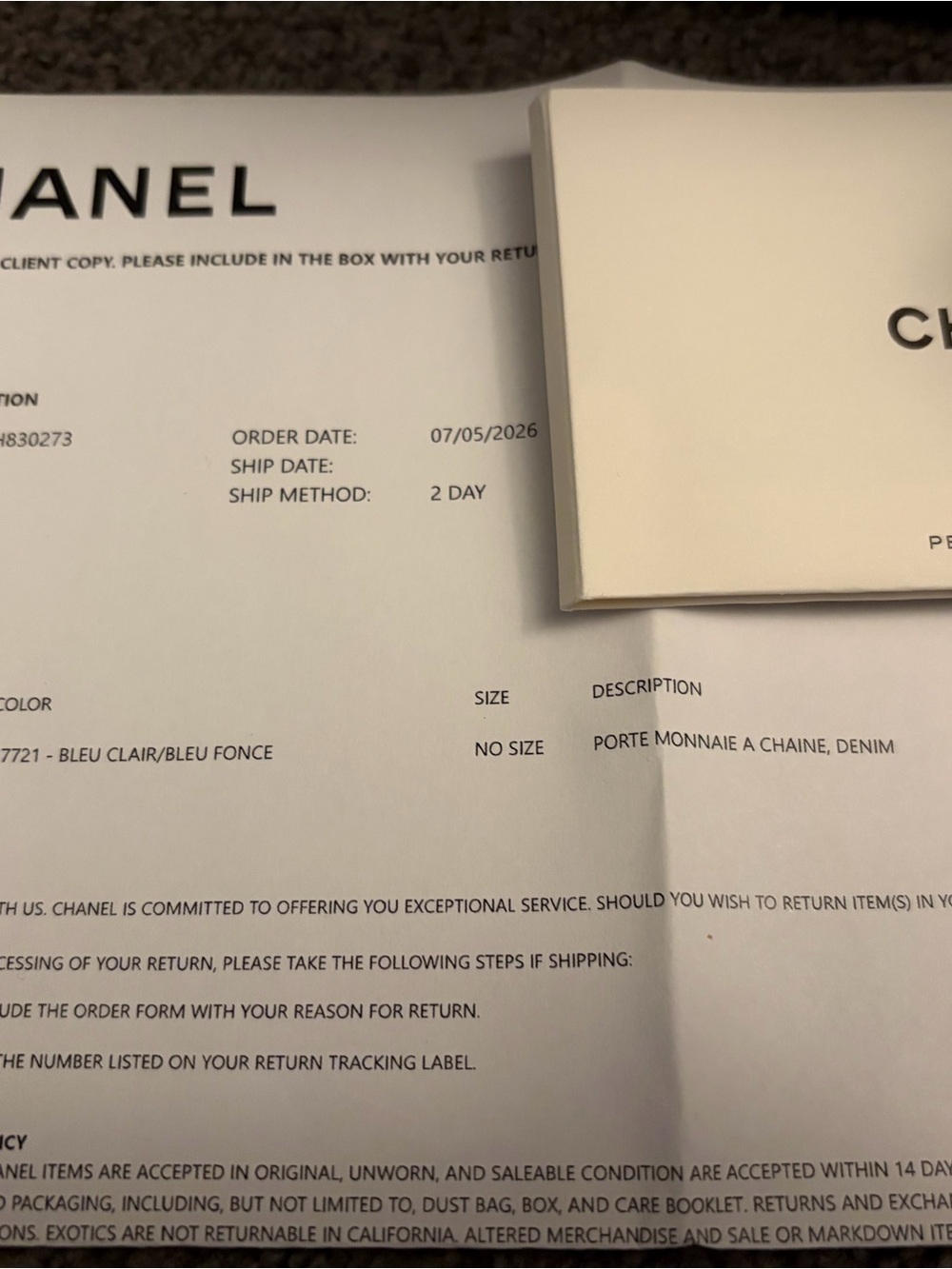 NWT CHANEL shopper 31 (nano)  Quilted Denim Mini Top-Handle Bag in Blue - Picture 3 of 16